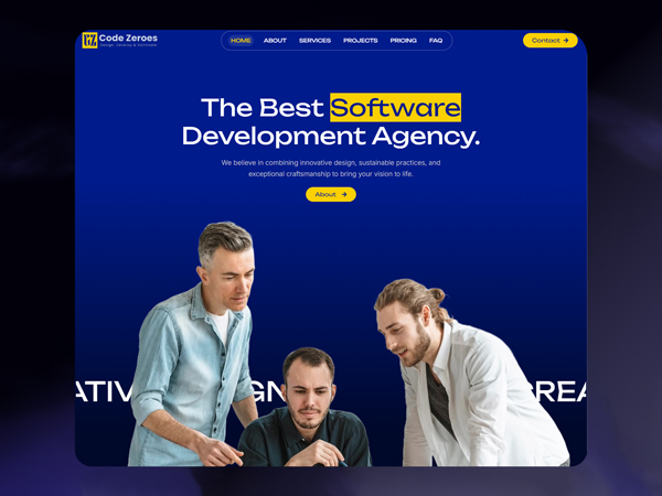 Code Zeroes WordPress agency website